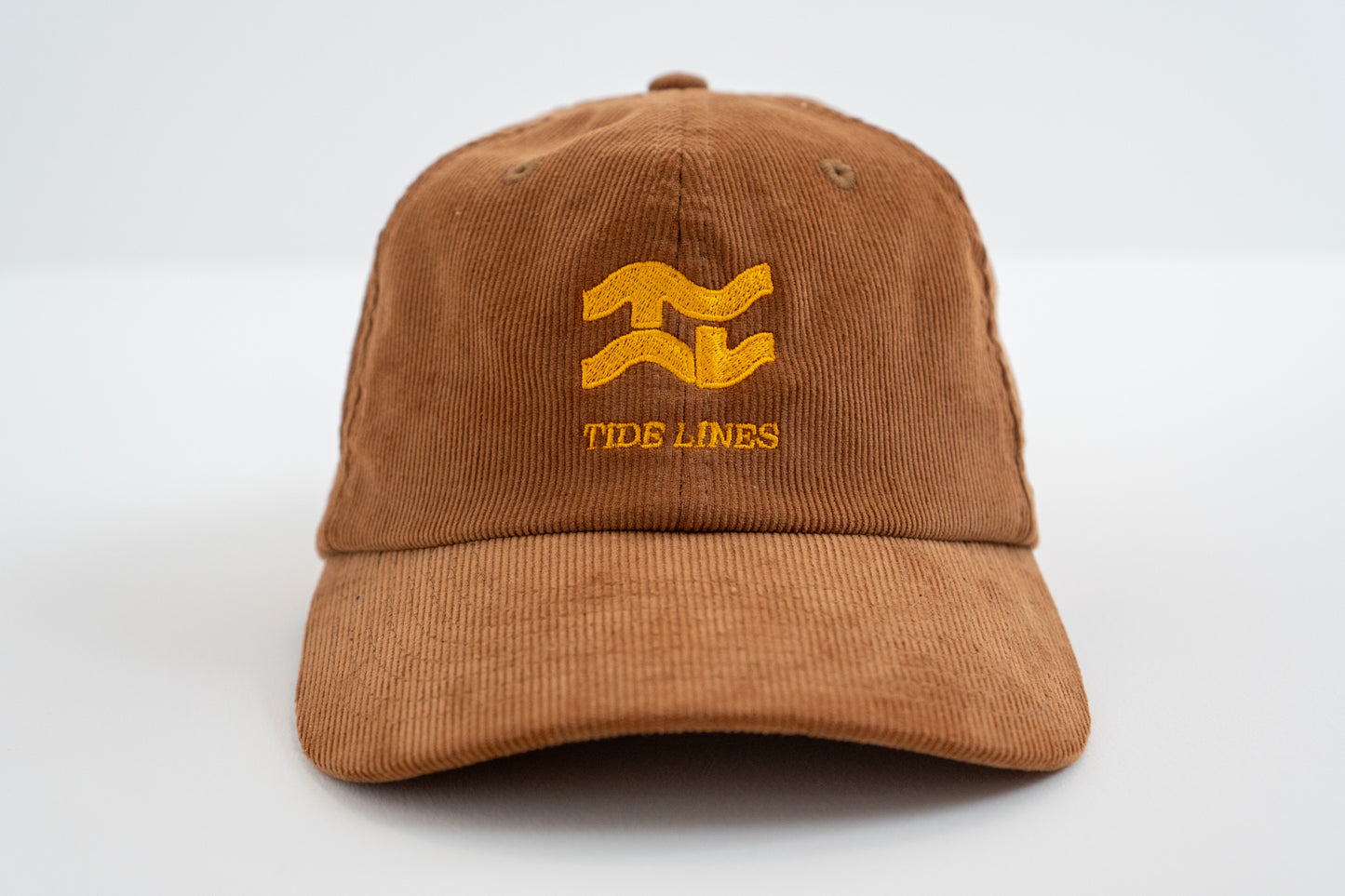 Tide Lines | Brown and Yellow Corduroy Cap