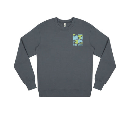 Tide Lines | 4 Panel Collage Sweatshirt
