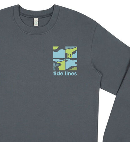 Tide Lines | 4 Panel Collage Sweatshirt